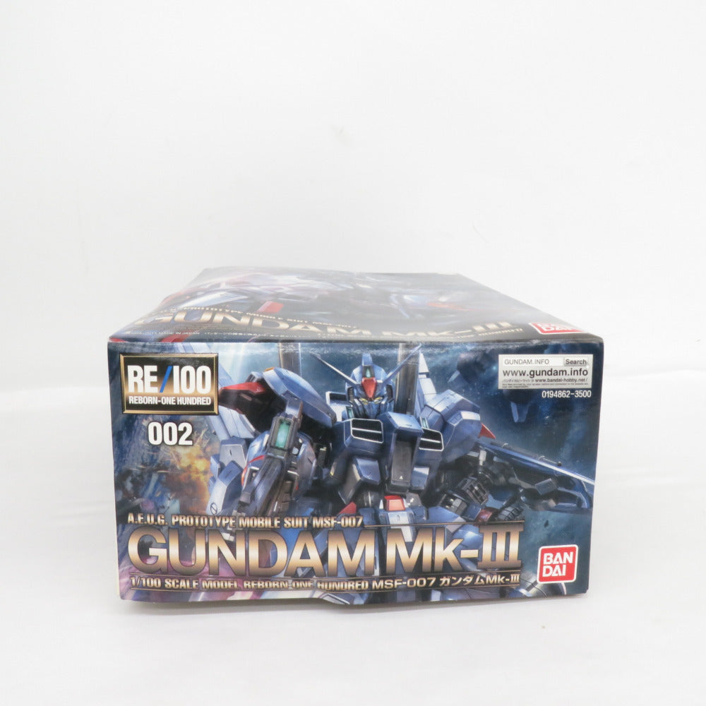 BANDAI RE/100 1/100 ガンダム Mk-III 機動戦士ガンダムZ 未組立品 箱イタミ有 バンダイ プラモデル