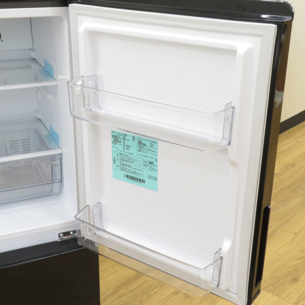 Haier (ハイアール) 冷蔵庫 148L 2ドア JR-NF148DK(K) ブラック 2023年製 一人暮らし アウトレット品 未使用品