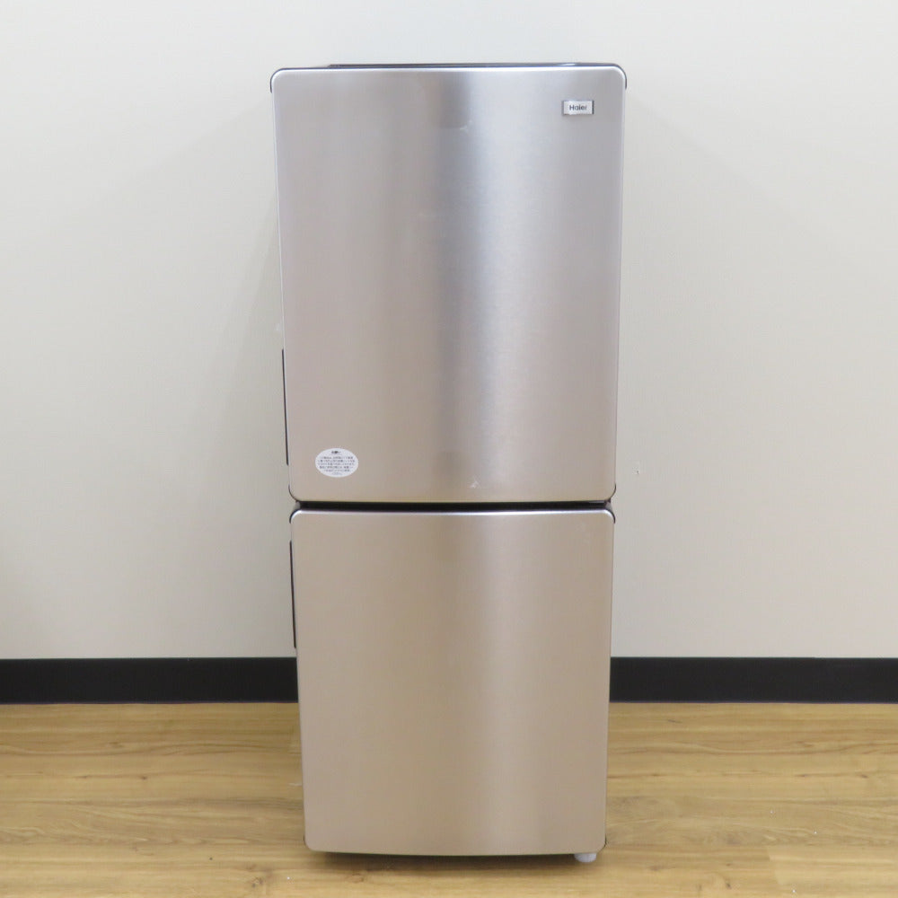 Haier (ハイアール) 冷蔵庫 148L 2ドア JR-XP2NF148F-XK ステンレスブラック 2024年製 一人暮らし アウトレット品 未使用品
