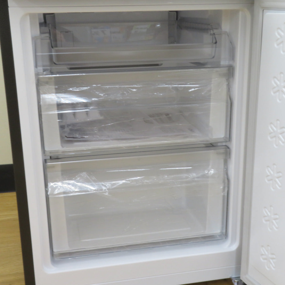 Haier (ハイアール) 冷蔵庫 148L 2ドア JR-XP2NF148F-XK ステンレスブラック 2024年製 一人暮らし アウトレット品 未使用品