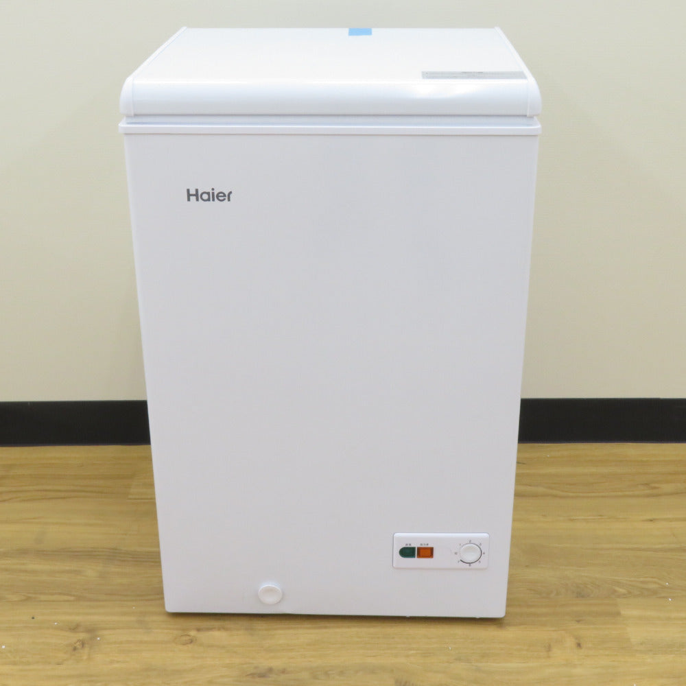 Haier ハイアール 冷凍庫 上開き 直冷式 JF-NC100A(W) ホワイト 2022年製 アウトレット品 未使用品