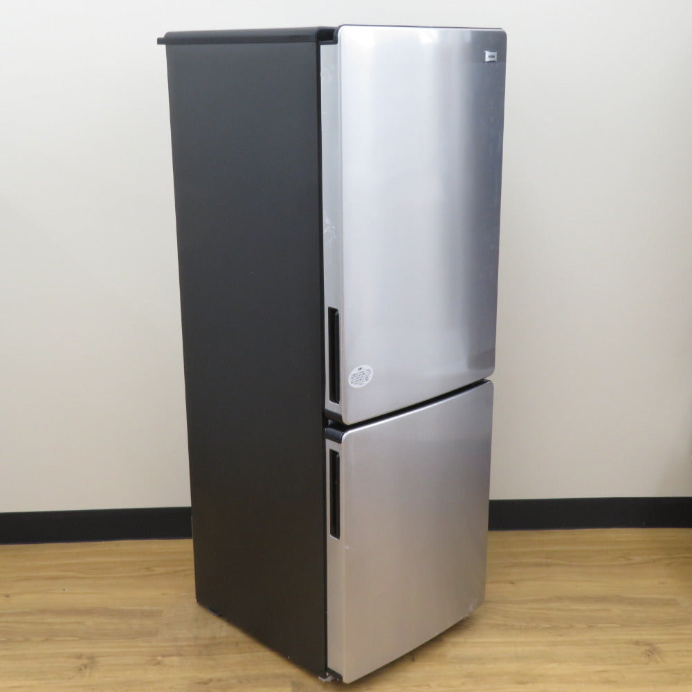 Haier (ハイアール) 冷蔵庫 173L 2ドア JR-XP2NF173F-XK ステンレスブラック 2024年製 一人暮らし アウトレット品 未使用品