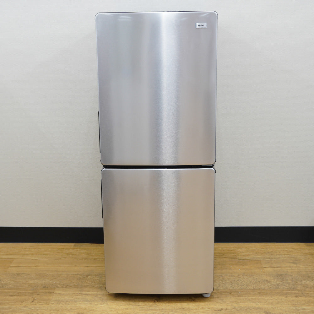 Haier ハイアール 冷蔵庫 148L 2ドア JR-XP2NF148F-XK ステンレスブラック 2023年製 一人暮らし アウトレット品 未使用品