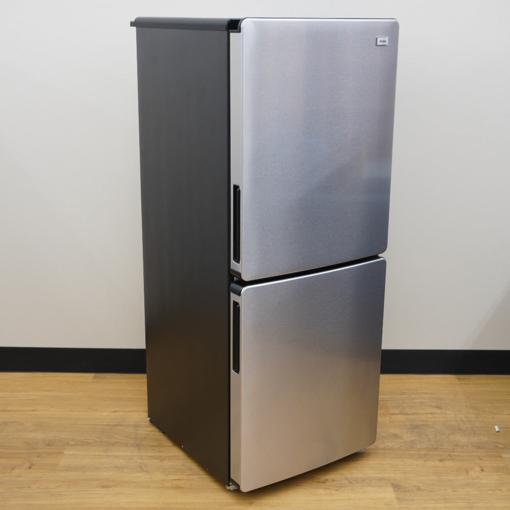 Haier ハイアール 冷蔵庫 148L 2ドア JR-XP2NF148F-XK ステンレスブラック 2023年製 一人暮らし アウトレット品 未使用品