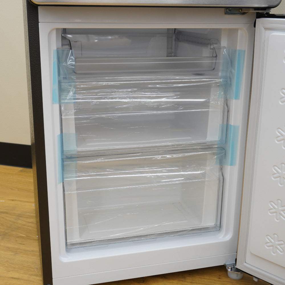 Haier ハイアール 冷蔵庫 148L 2ドア JR-XP2NF148F-XK ステンレスブラック 2023年製 一人暮らし アウトレット品 未使用品