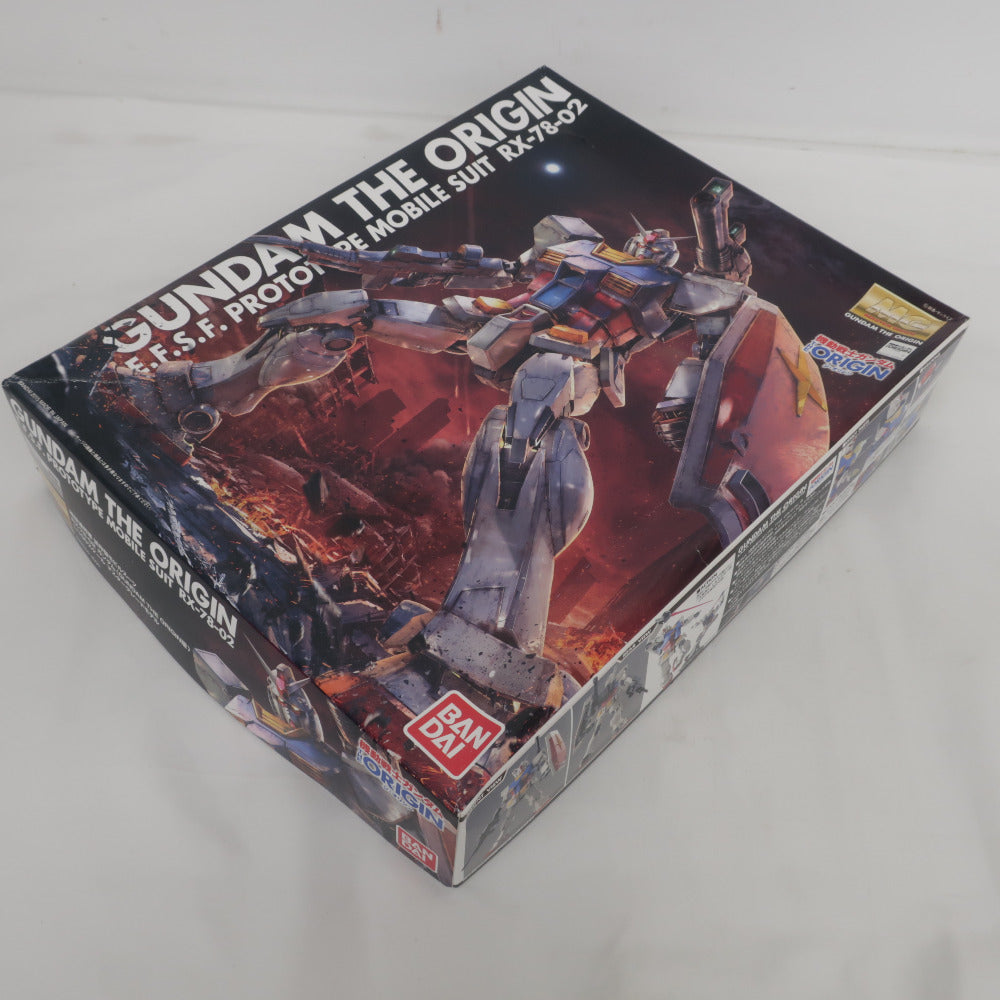 BANDAI MG 1/100 RX-78-02 ガンダム 機動戦士ガンダム THE ORIGIN 開封済み 未組立品 箱イタミ有 バンダイ プラモデル