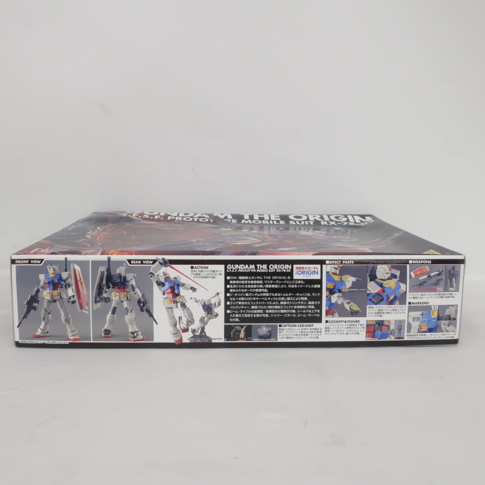 BANDAI MG 1/100 RX-78-02 ガンダム 機動戦士ガンダム THE ORIGIN 開封済み 未組立品 箱イタミ有 バンダイ プラモデル