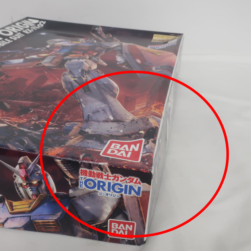 BANDAI MG 1/100 RX-78-02 ガンダム 機動戦士ガンダム THE ORIGIN 開封済み 未組立品 箱イタミ有 バンダイ プラモデル