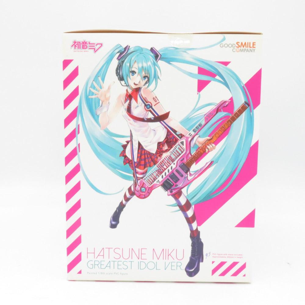 GOODSMILECOMPANY キャラクター・ボーカル・シリーズ01 初音ミク グレイテスト・アイドルVer. 1/8 フィギュア 外箱開封済み ブリスター未開封 グッドスマイルカンパニー フィギュア