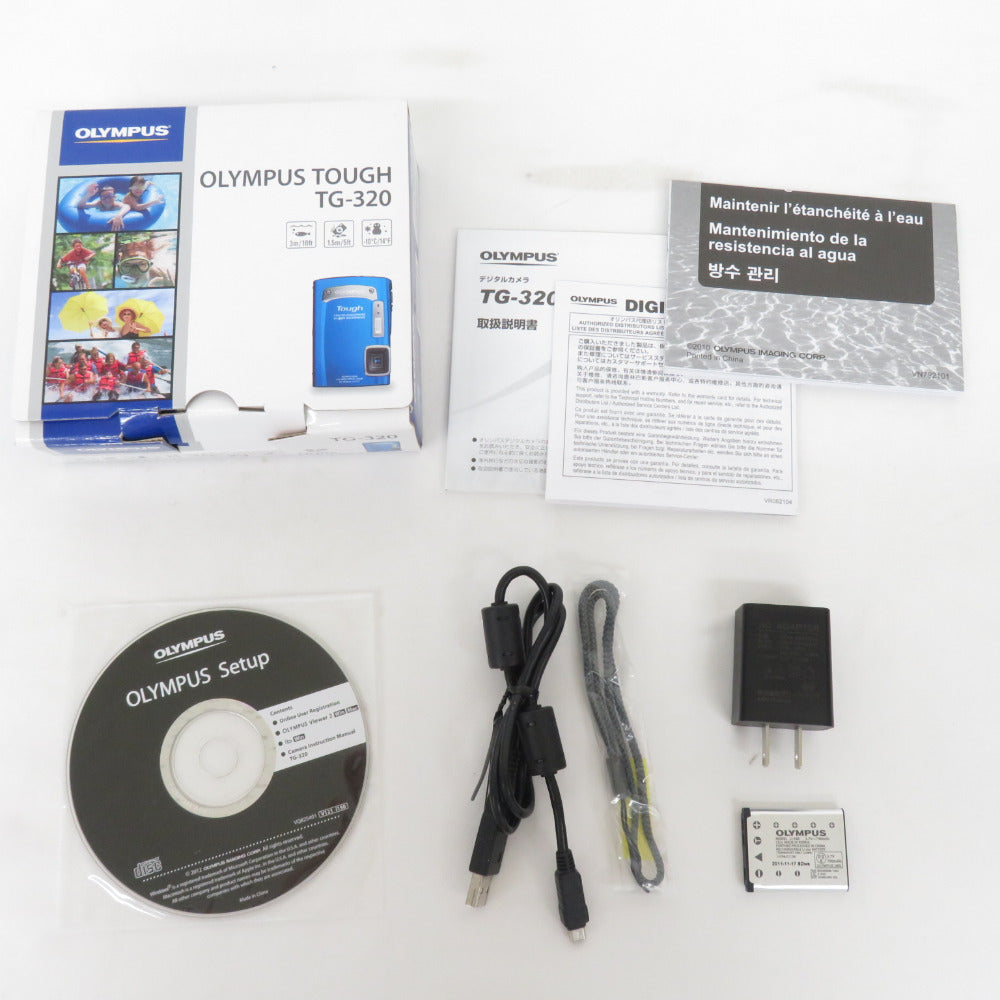 OLYMPUS Tough オリンパス タフ デジタルカメラ コンパクトデジタルカメラ ブルー TG-320