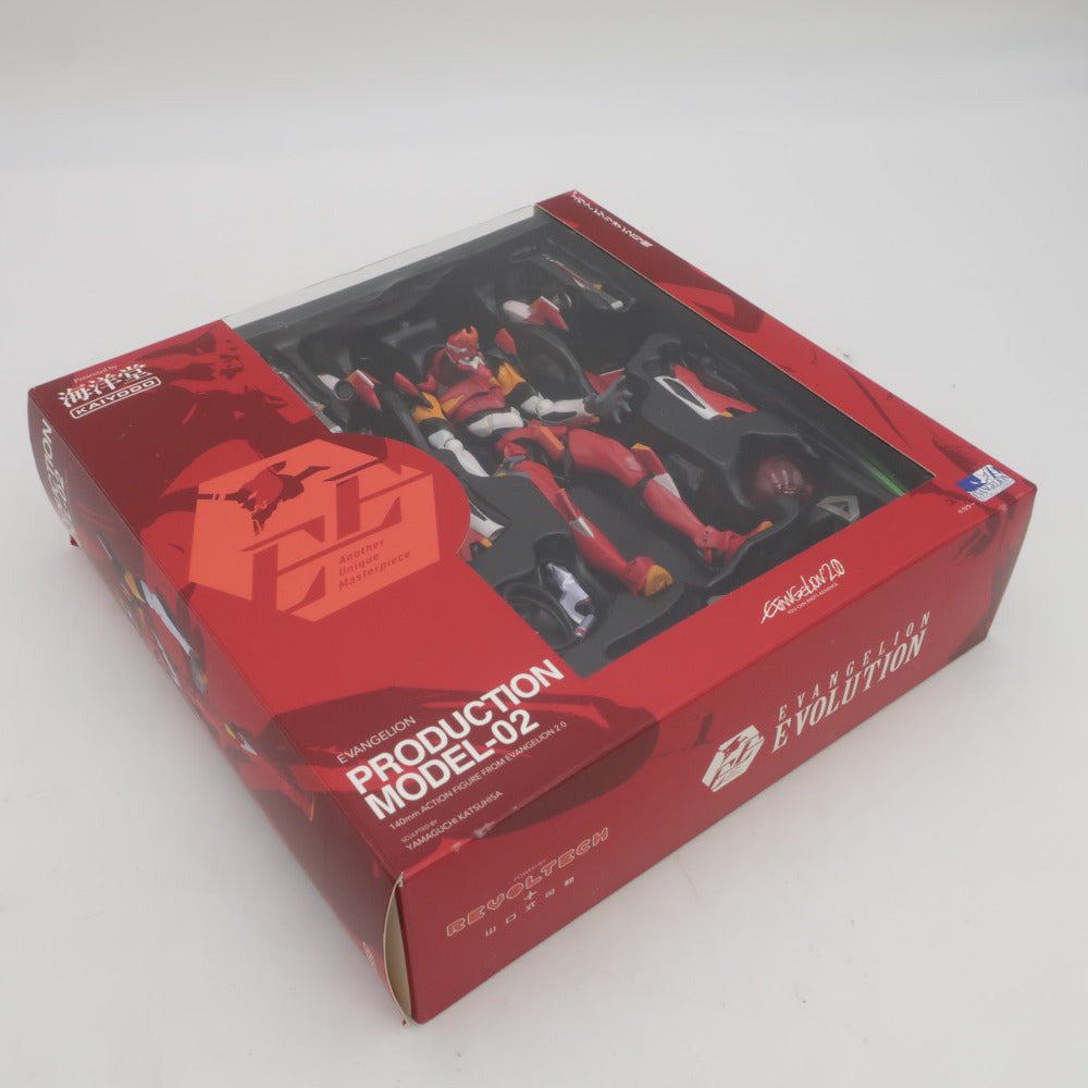 海洋堂 リボルテック EVANGELION EVOLUTION エヴァンゲリオン2号機 開封品 上部ブリスター欠品 外箱イタミ有 カイヨウドウ フィギュア