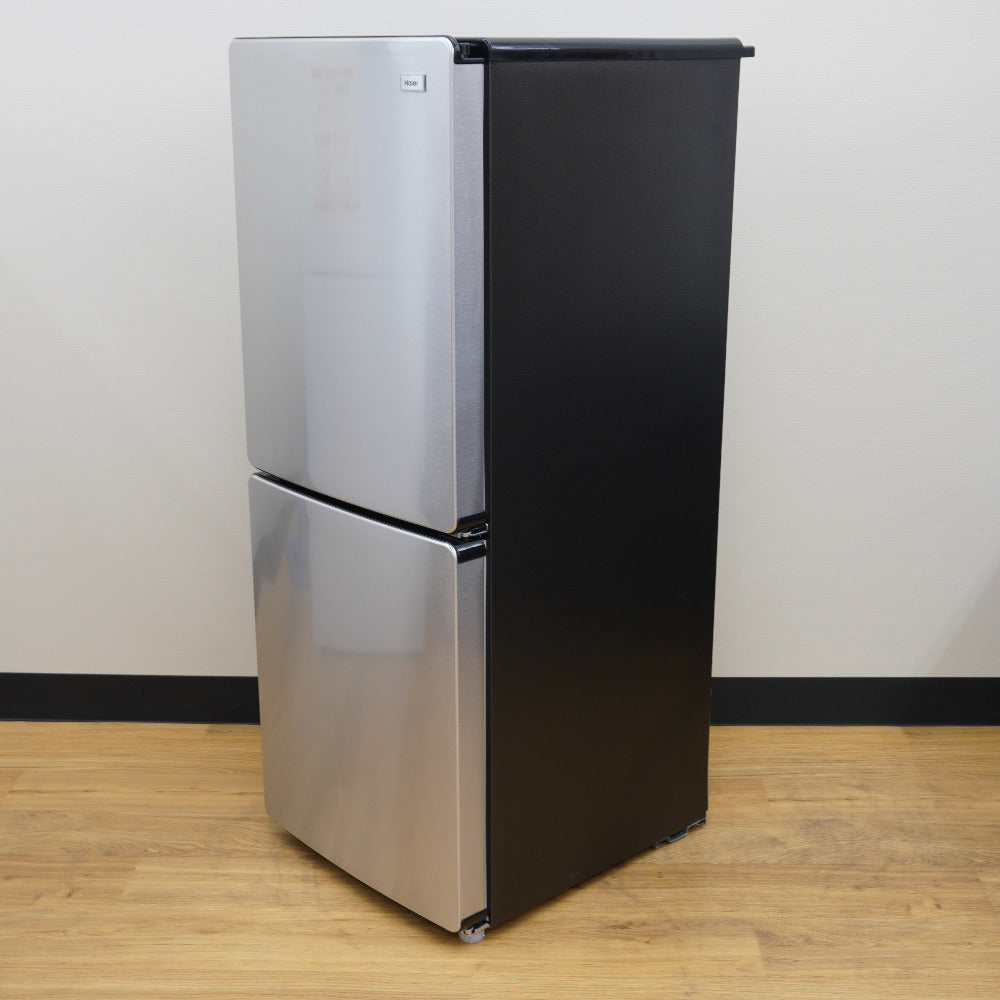 Haier ハイアール 冷蔵庫 148L 2ドア JR-XP2NF148F-XK ステンレスブラック 2023年製 一人暮らし アウトレット品 未使用品