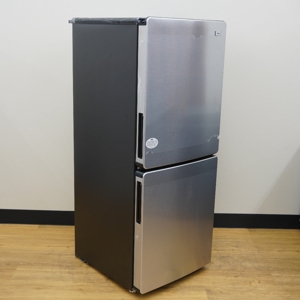 Haier ハイアール 冷蔵庫 148L 2ドア JR-XP2NF148F-XK ステンレスブラック 2024年製 一人暮らし アウトレット品 未使用品