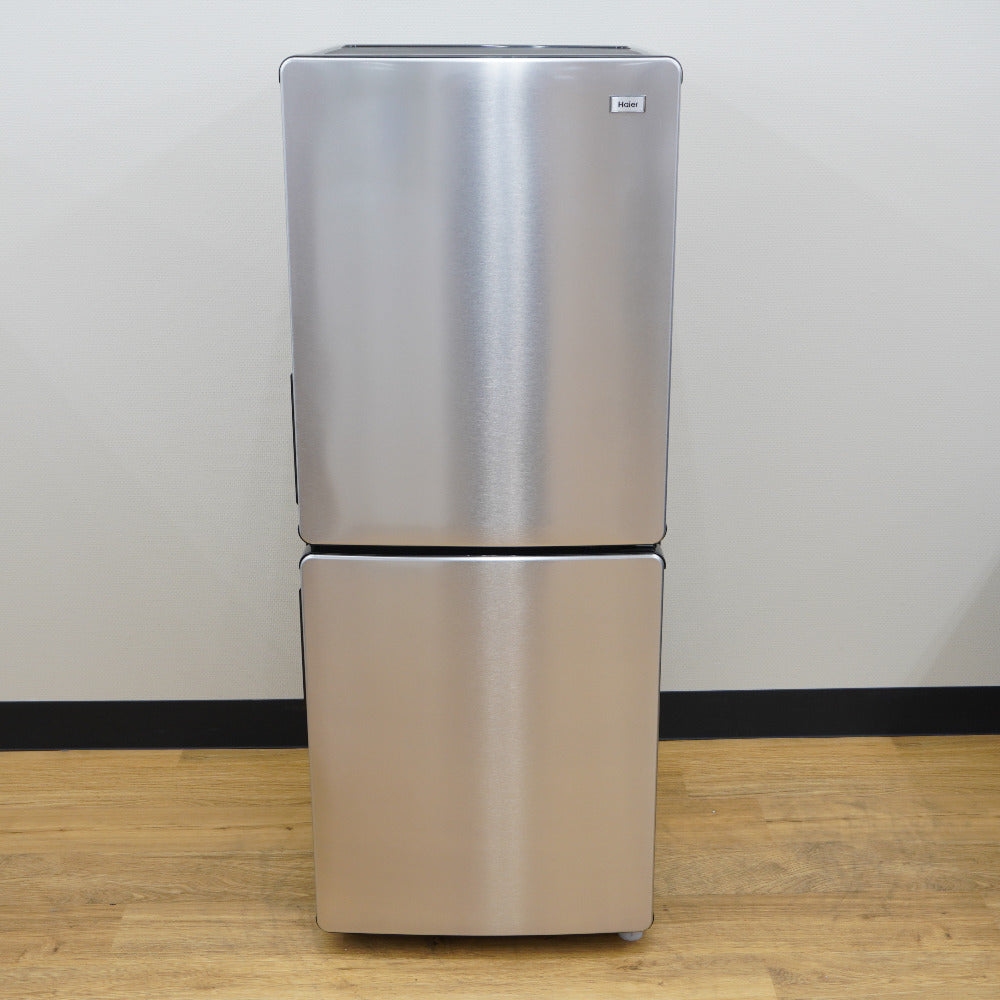 Haier ハイアール 冷蔵庫 148L 2ドア JR-XP2NF148F-XK ステンレスブラック 2023年製 一人暮らし アウトレット品 未使用品