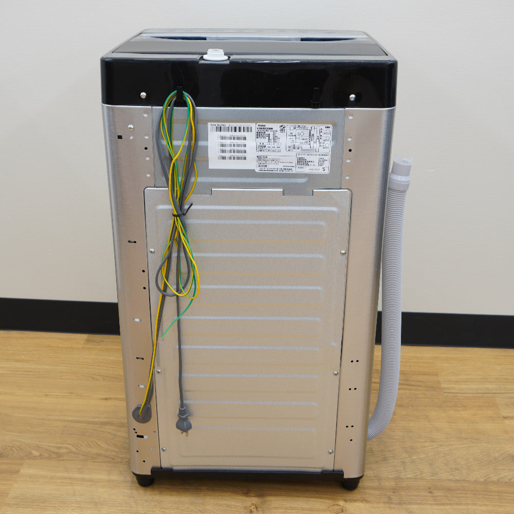 Haier ハイアール 洗濯機 全自動電気洗濯機 縦型 JW-XP2CD55F(XK) 5.5kg 2023年製 ステンレスブラック 簡易乾燥機能付 一人暮らし アウトレット品 未使用品