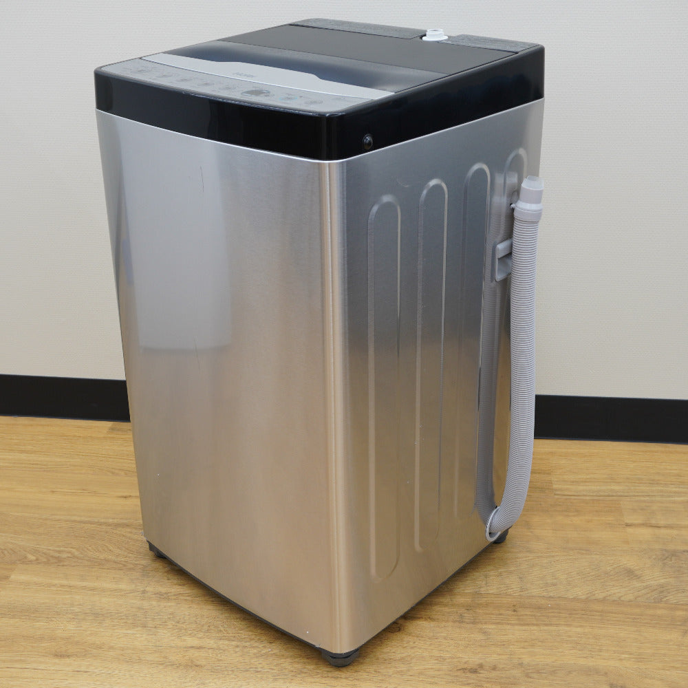 Haier ハイアール 洗濯機 全自動電気洗濯機 縦型 JW-XP2CD55F(XK) 5.5kg 2023年製 ステンレスブラック 簡易乾燥機能付 一人暮らし アウトレット品 未使用品