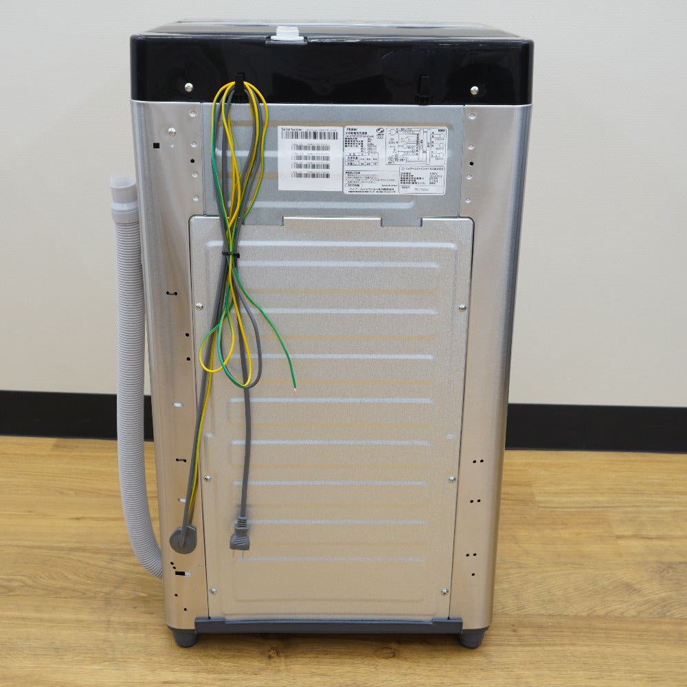 Haier ハイアール 洗濯機 全自動電気洗濯機 縦型 JW-XP2CD55F(XK) 5.5kg 2023年製 ステンレスブラック 簡易乾燥機能付 一人暮らし アウトレット品 未使用品