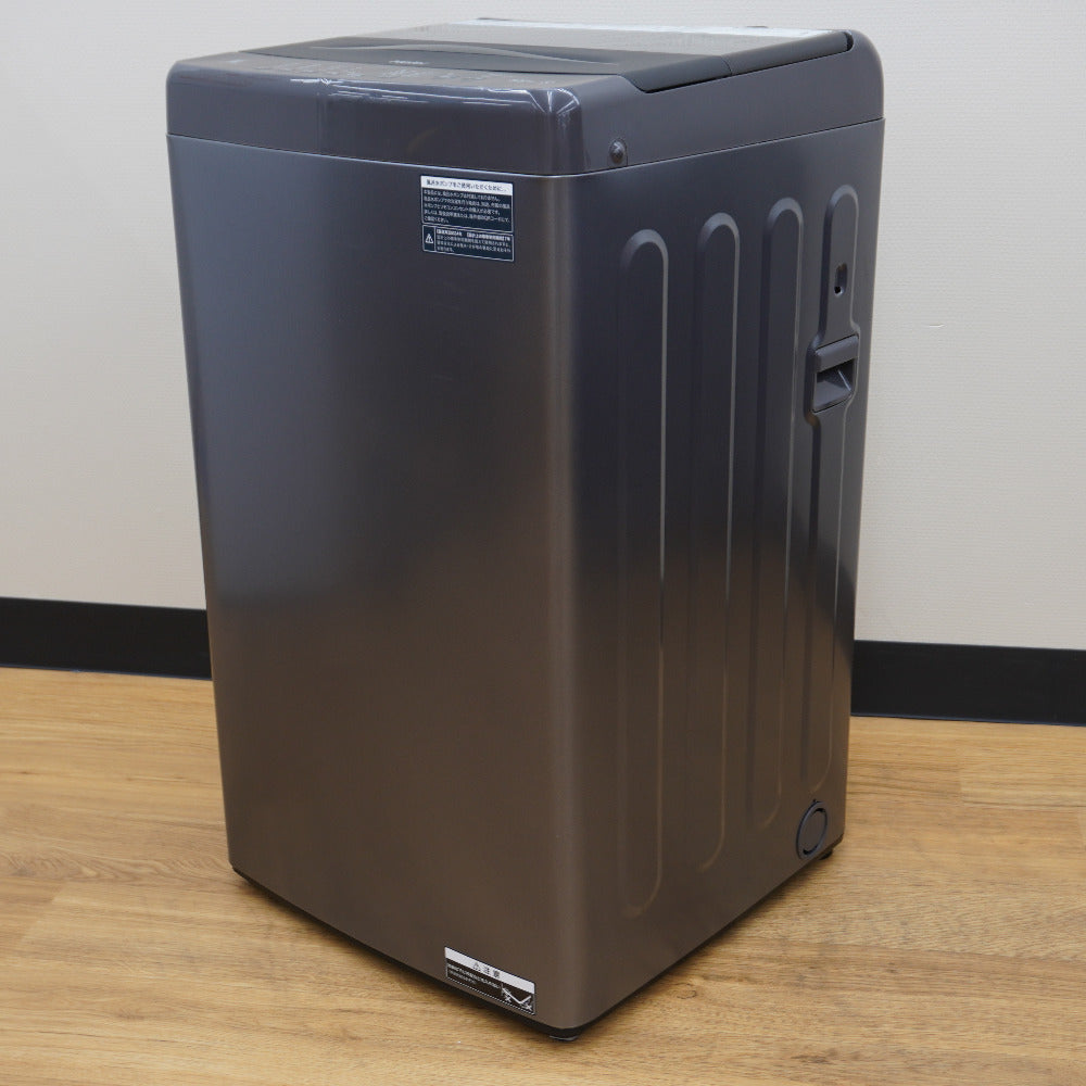 Haier (ハイアール) 洗濯機 全自動電気洗濯機 縦型 JW-U55LK(AK) 5.5kg 2024年製 アッシュブラック 簡易乾燥機能付 一人暮らし アウトレット品 未使用品