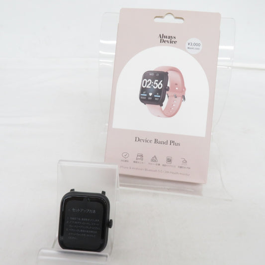 3COINS スリーコインズ スマホアクセサリー スマートウォッチ Device Band Plus ベルト2セット ピンク ブラック 2413/GHW-01 未使用品