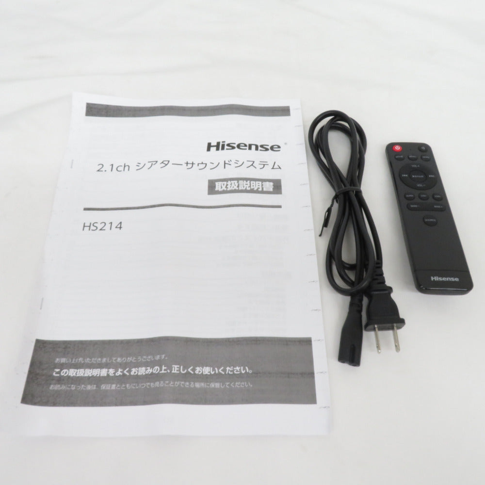 Hisence (ハイセンス)  シアターサウンドシステム バーチャル5.1chサラウンド サブウーファー内蔵 HS214 ブラック