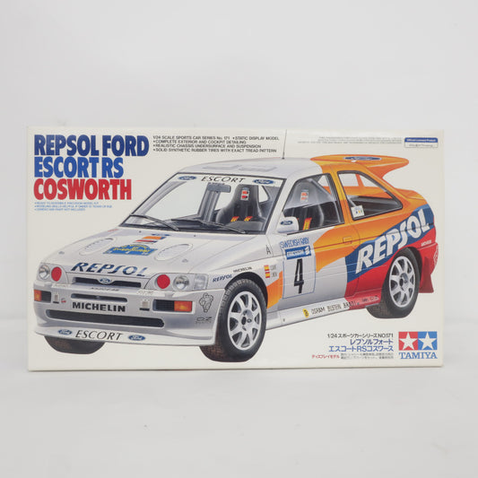 TAMIYA 1/24 レプソルフォード エスコートRSコスワース スポーツカーシリーズ No.171 ディスプレイモデル 未組立品 タミヤ プラモデル