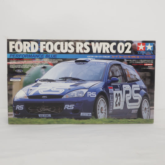 TAMIYA 1/24 フォード フォーカス RS WRC 02 パフォーマンスブルー スポーツカーシリーズNo.261 ディスプレイモデル 未組立品 タミヤ プラモデル