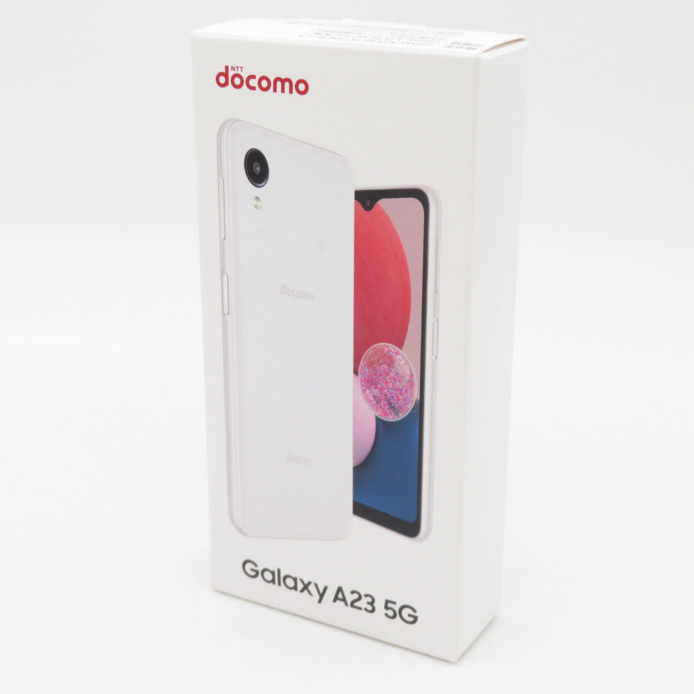 Androidスマホ Galaxy A23 5G SC-56C ホワイト SIMロック解除済［docomo版 SIMフリー］2022年 未使用品