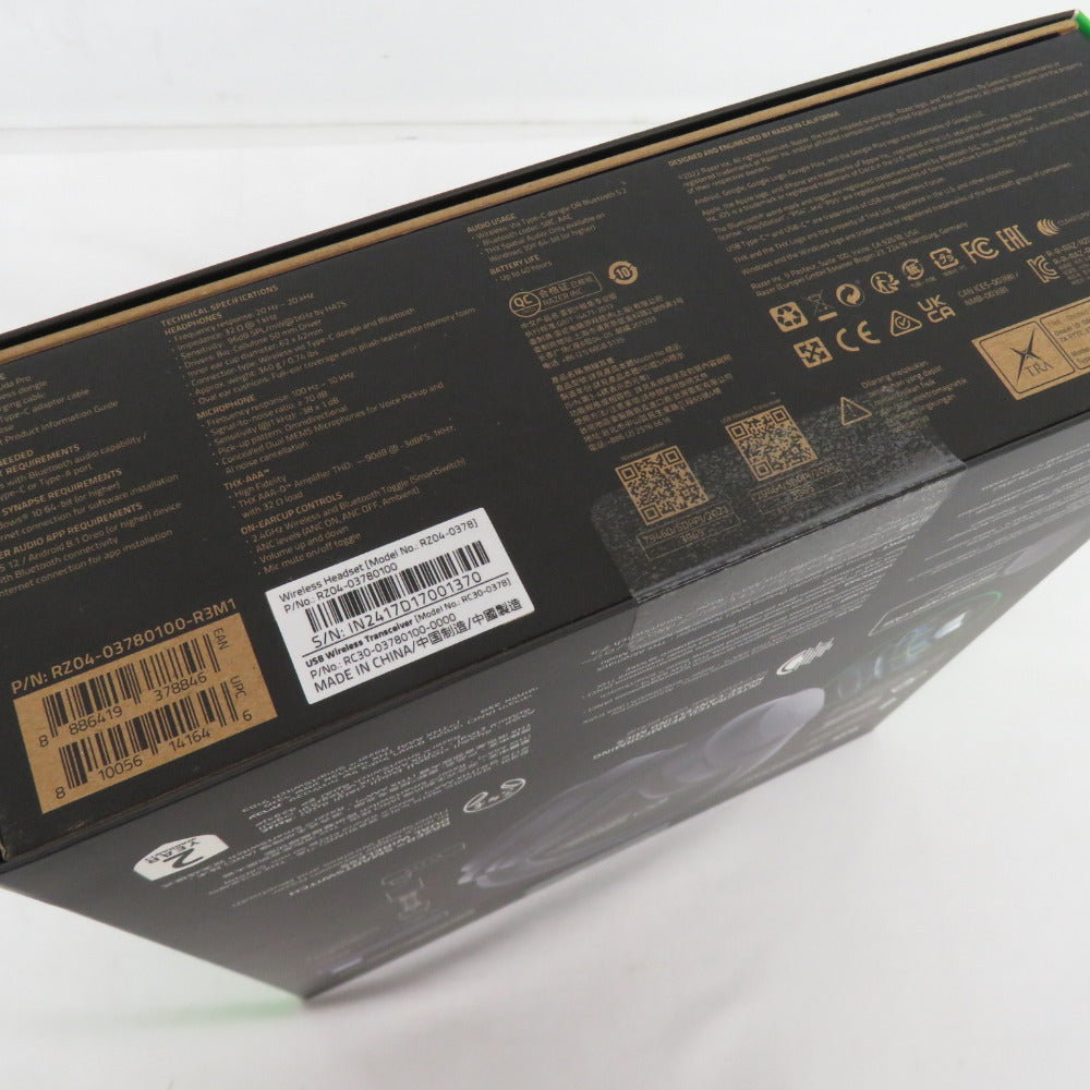 Razer ゲーミングヘッドセット Barracuda Pro RZ04-03780100-R3M1 ワイヤレスハイブリッドヘッドセット レイザー RZ04-0378 未開封品