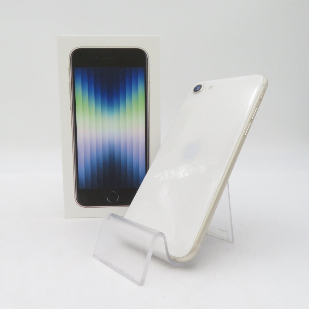 Apple iPhone SE(第3世代) 楽天モバイル版 64GB MMYD3J/A スターライト ネットワーク利用制限〇 2022年 開封済み未使用品 SIMロックなし