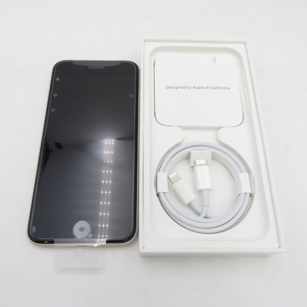 Apple iPhone SE(第3世代) 楽天モバイル版 64GB MMYD3J/A スターライト ネットワーク利用制限〇 2022年 開封済み未使用品 SIMロックなし
