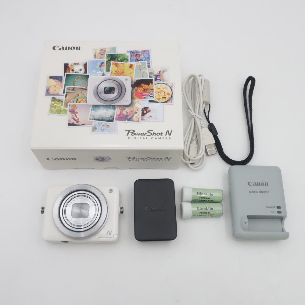 【美品】Canon PowerShot N｜付属品完品＋豪華おまけ付き CANON デジタルカメラ PowerShot N ステッチブラックセット