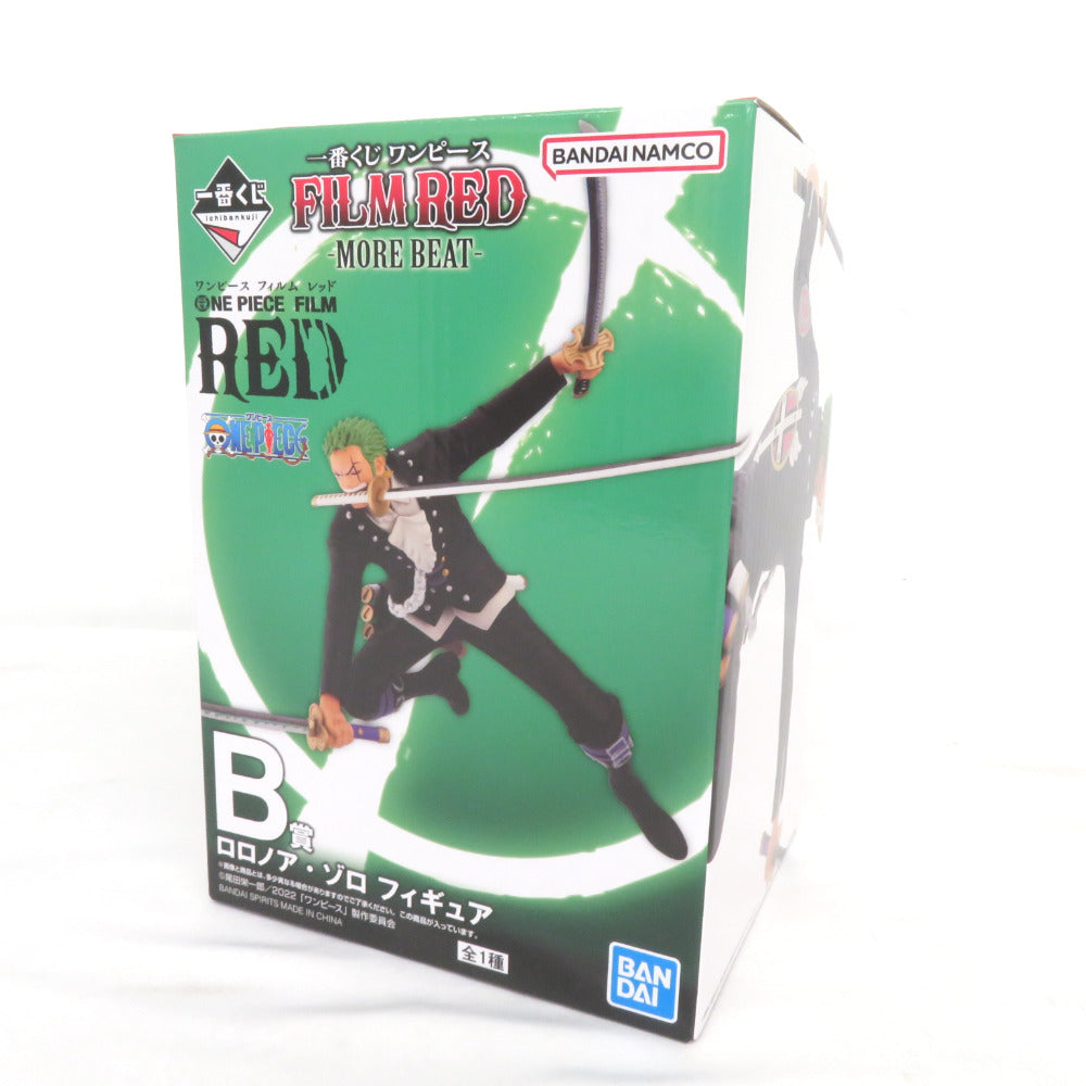 ワンピース フィルム レッド FILM RED - MORE BEAT - B賞 ロロノア・ゾロ 箱ややイタミ有 BANDAI バンダイ 一番くじ フィギュア 未開封品