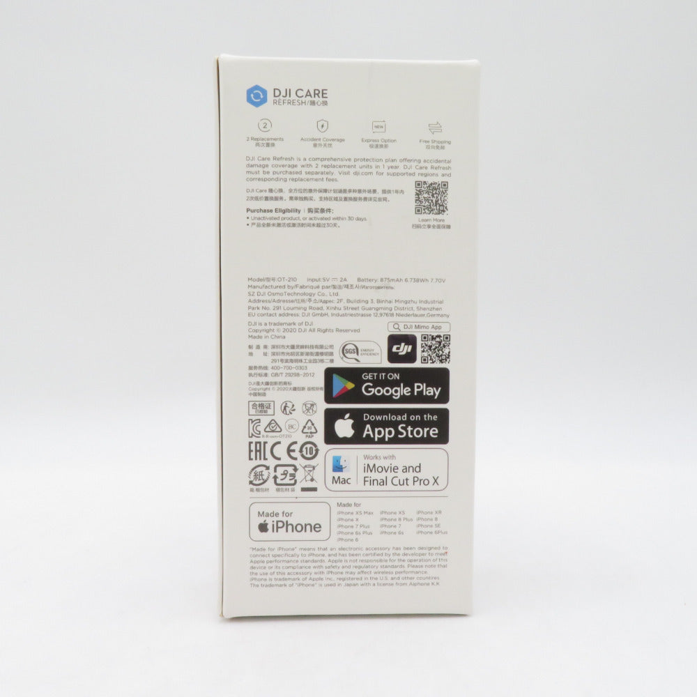 DJI (ディージェーアイ) Pocket2 OP2CP1 小型ジンバルカメラ 4Kカメラ