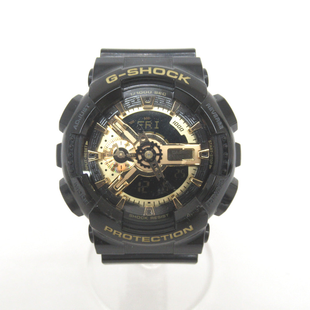 G-SHOCK CASIO ジーショック 腕時計 ブラック×ゴールドシリーズ 本体・説明書のみ 返品不可商品 GA-110GB-1AJF 動作未確認