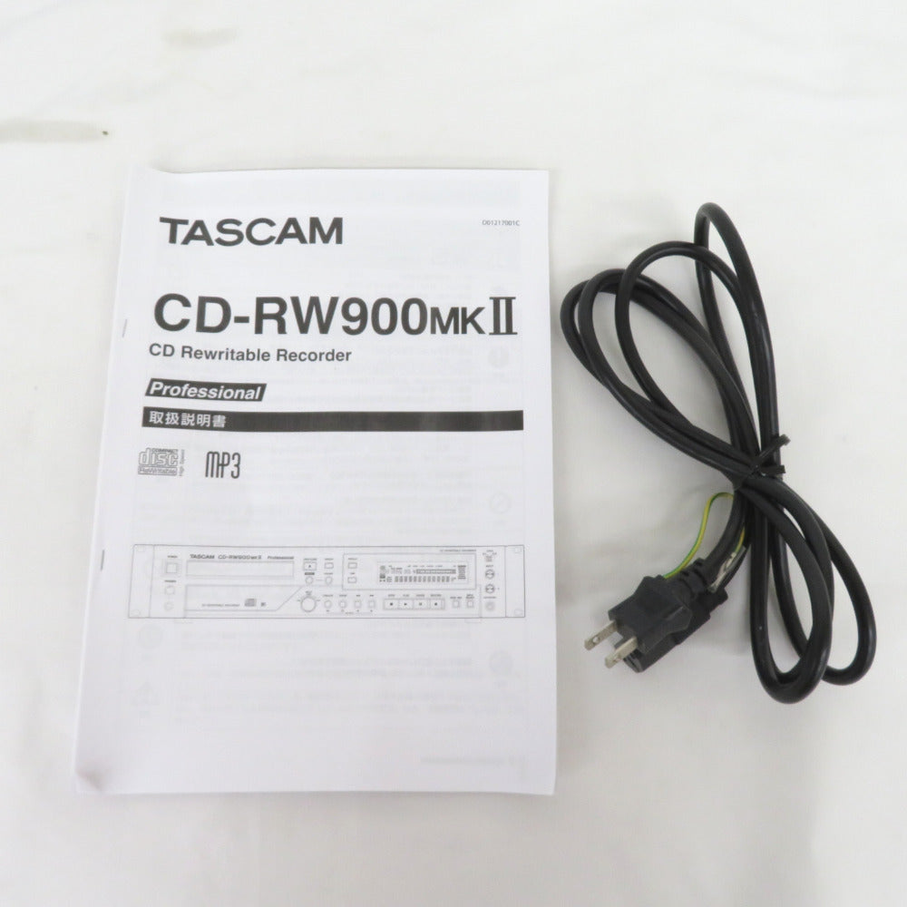 ティアック TASCAM (タスカム)  CDレコーダー/プレーヤー 業務用CDレコーダー CD-RW900MKII ※リモコン欠品