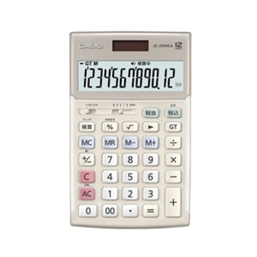 CASIO (カシオ) 本格実務電卓 検算タイプ 12桁 経理・簿記会計向け JS-20WKA-GD-N ゴールド 未使用品 【コンプオフ金沢野々市店】 CASIO カシオ 本格実務電卓 検算タイプ 12桁 経理・簿記会計向け JS