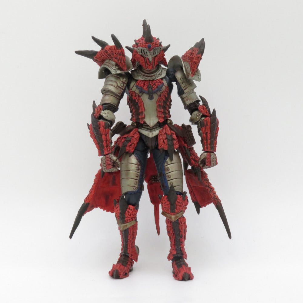 海洋堂 REVOLTECH リボルテックヤマグチ No.123 ハンター男剣士 レウスシリーズ モンスターハンター 開封品 外箱イタミ有 フィギュア