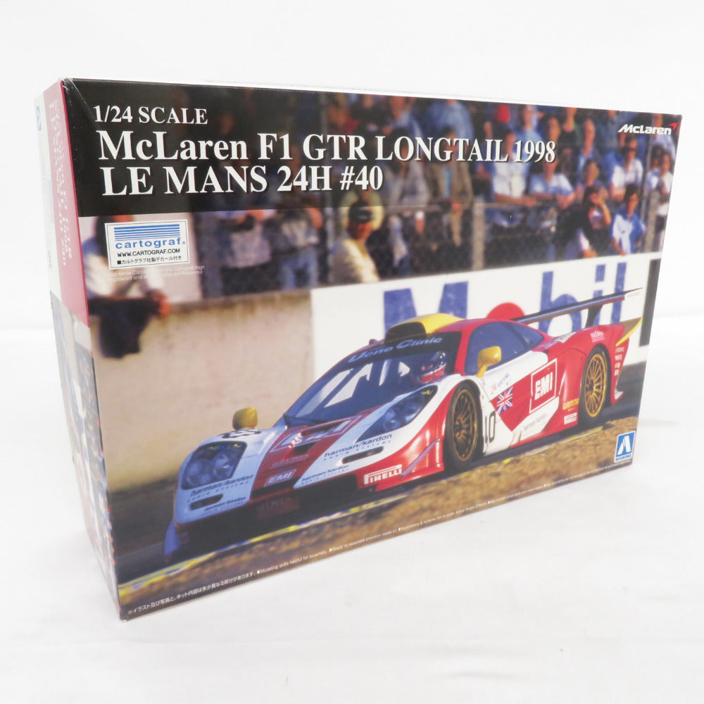 未組立 1/24 マクラーレン F1 GTR ロングテイル 1998 ルマン24時間 #40 スーパーカー No.20 青島文化教材社 プラモデル