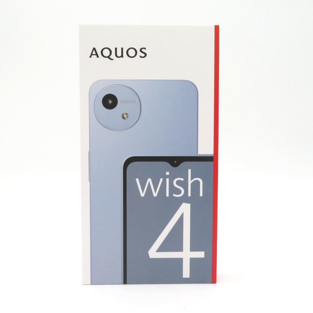 SHARP AQUOS wish4 SH-M27A ブルー SIMフリー 利用制限- 未開封品