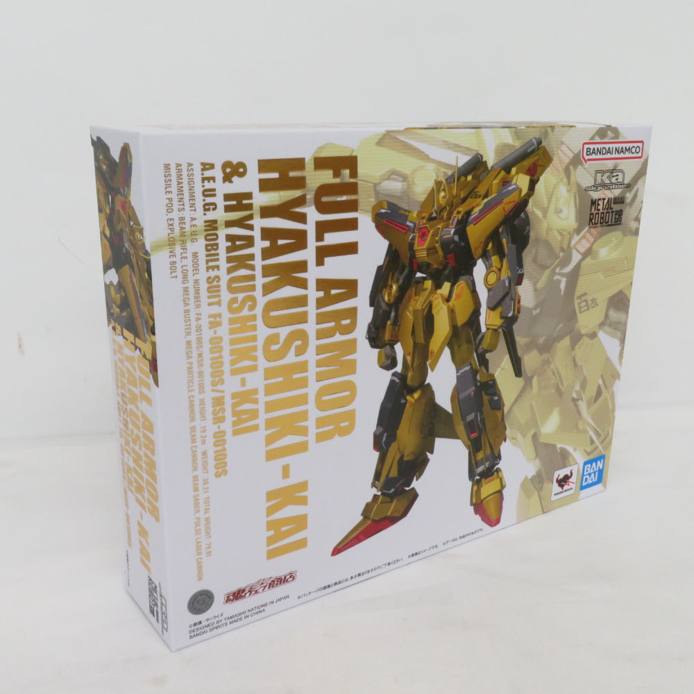 未開封品 METAL ROBOT魂 (Ka signature) 〈SIDE MS〉 フルアーマー百式改＆百式改 (魂ウェブ商店限定) 輸送箱付き フィギュア