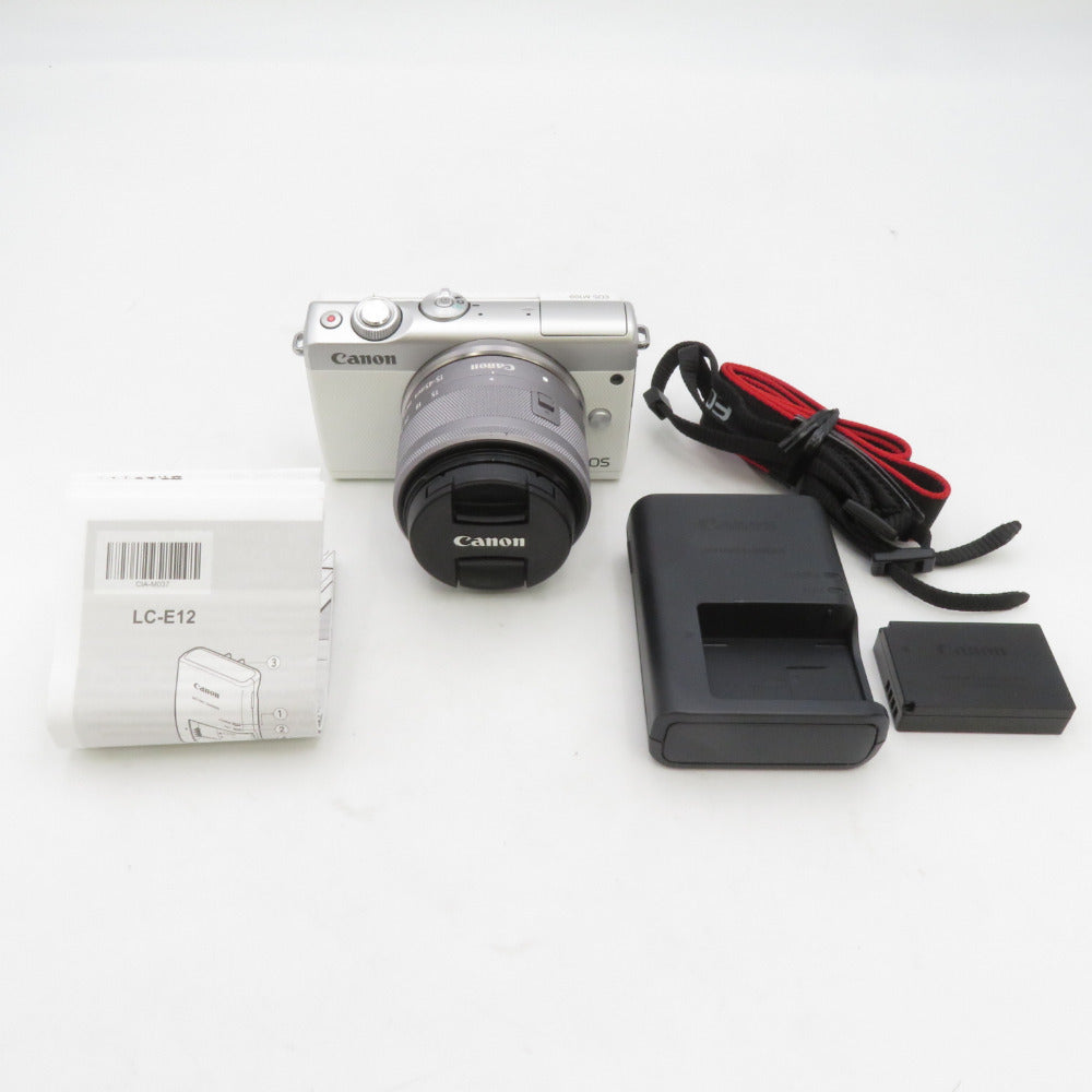 Canon EOS EOS M100 EF-M15-45 IS STM レンズキット [ホワイト]