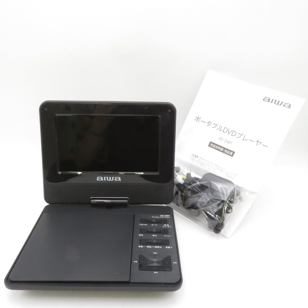 AIWA アイワ  7インチ ポータブルDVDプレーヤー XD-DW1 ※リモコン欠品 XD-DW1