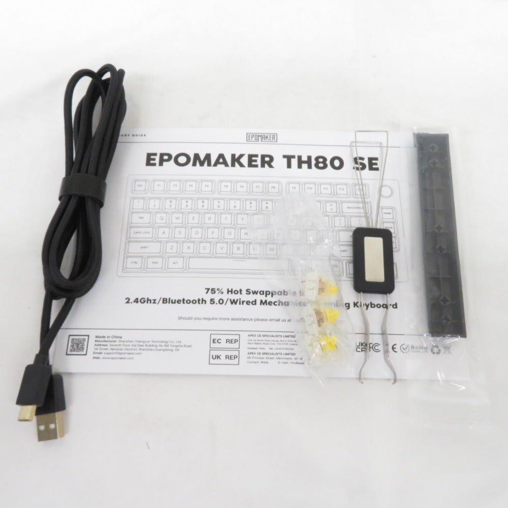 EPOMAKER TH80 SE ゲーミングキーボード Black Purple-SE ゲーム周辺機器 【コンプオフ金沢野々市店】 EPOMAKER TH80 SE ゲーミングキーボード Black Purple-SE ゲーム周辺