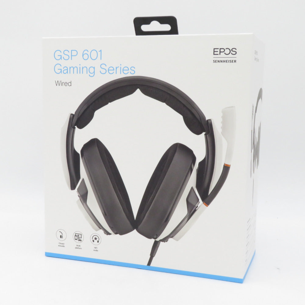 ゲーミングヘッドセット 有線 密閉型 ノイズキャンセリング マイク付き ホワイト  EPOS エポス GSP-601 ゲーム周辺機器