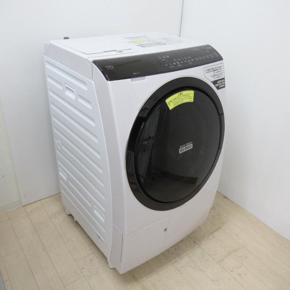 日立 ビッグドラム ドラム式洗濯乾燥機 11Kg 右開き BD-SX110FR 2021年式ヒートリサイクル 風アイロン ロゼシャンパン