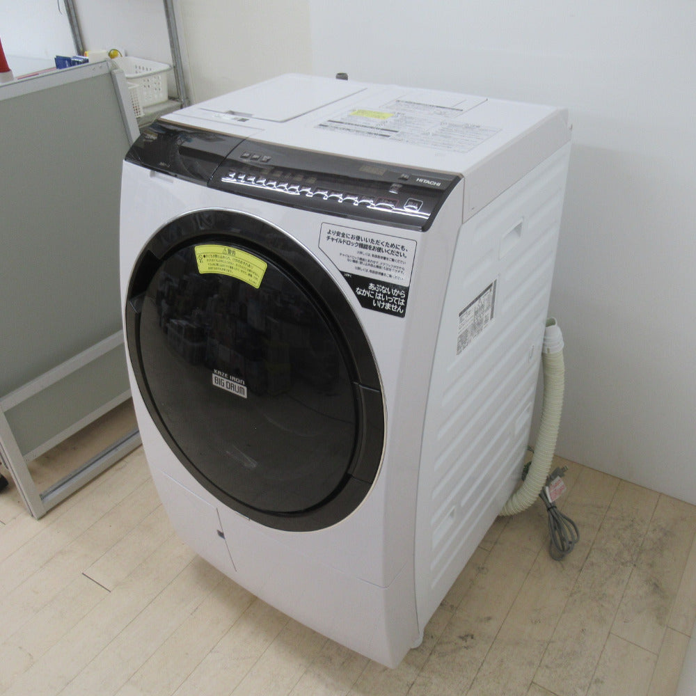 日立 ビッグドラム ドラム式洗濯乾燥機 11Kg 右開き BD-SX110FR 2021年式ヒートリサイクル 風アイロン ロゼシャンパン