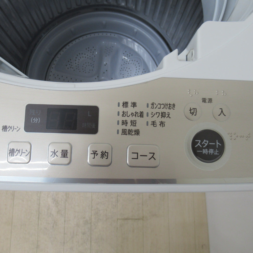 SHARP シャープ  全自動洗濯機 6.0kg ES-GE6F 2022年製 ブラウン 送風 乾燥機能付き 一人暮らし 洗浄・除菌済み