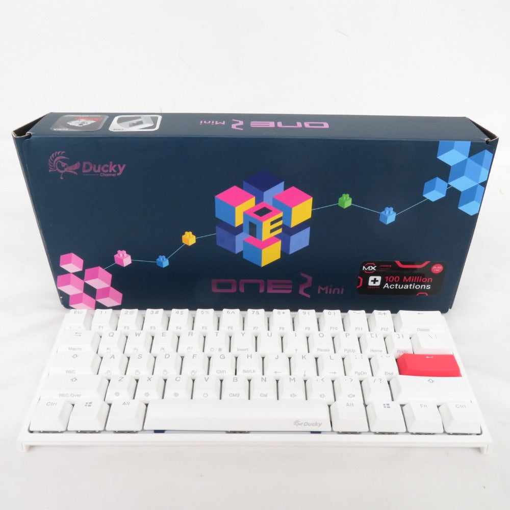 ゲーミングキーボード One2 Mini Pure White RGB DK-ONE2-RGB-MINI CherryMX Ducky ダッキー ゲーム周辺機器