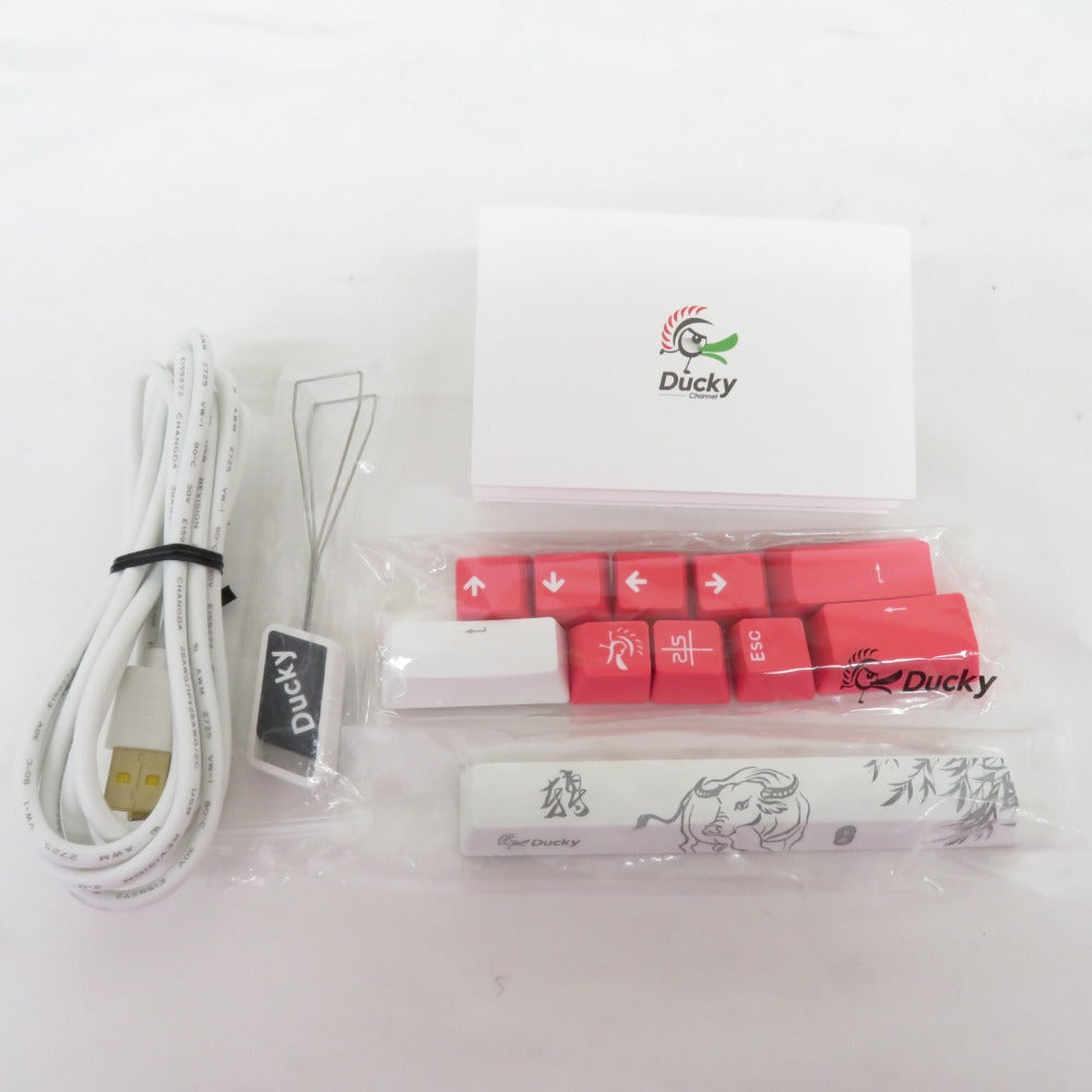 ゲーミングキーボード One2 Mini Pure White RGB DK-ONE2-RGB-MINI CherryMX Ducky ダッキー ゲーム周辺機器