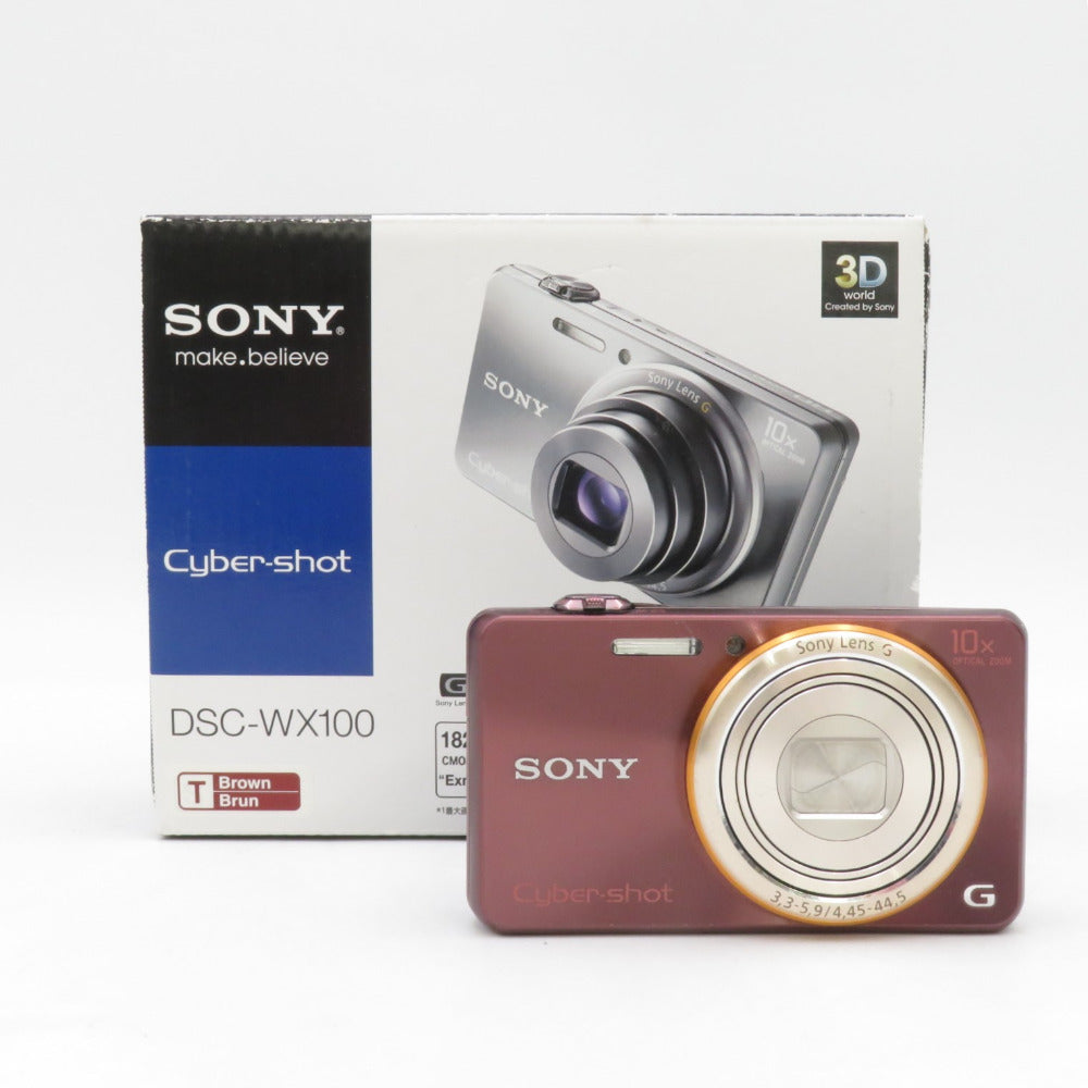 ソニー SONY Cyber-shot WX100 (1820万/光学x10) ブラウン
